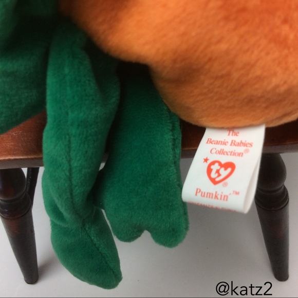 Pumkin the Pumpkin Ty Beanie Babies 1998 - Picture 3 of 3